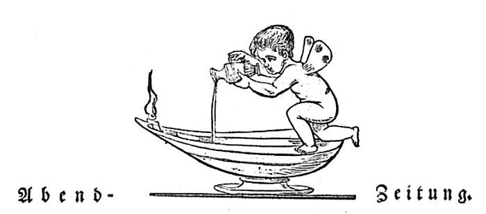 Zeitungskopf der Abend-Zeitung von 1826