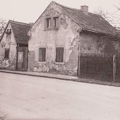 L&ouml;btau, Drescherh&auml;user 7, Stra&szlig;enansicht, vor 1934