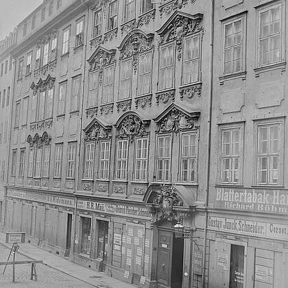 Palais Br&uuml;hl, vor 1885