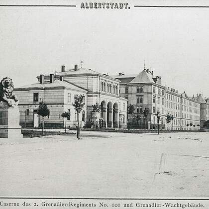 Albertstadt. Caserne des 2. Grenadier-Regiments No. 101 und Grenadier-Wachtgeb&auml;ude
