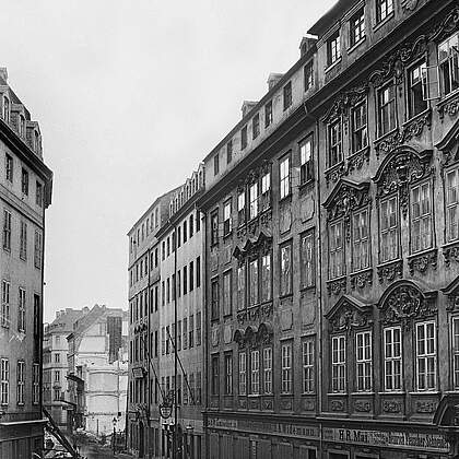 Palais Br&uuml;hl, vor 1885