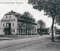 Straßenpartie am Gasthaus Schänkhübel