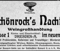 Anzeige Adressbuch Schönrock´s Nachfolger