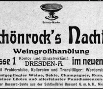 Anzeige Adressbuch Sch&ouml;nrock&acute;s Nachfolger